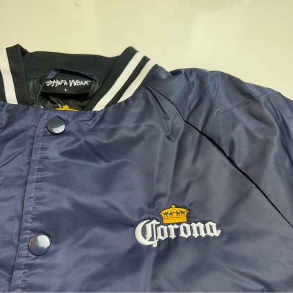 Corona Dark Blue Bomber Jacket - Picture 5 of 11